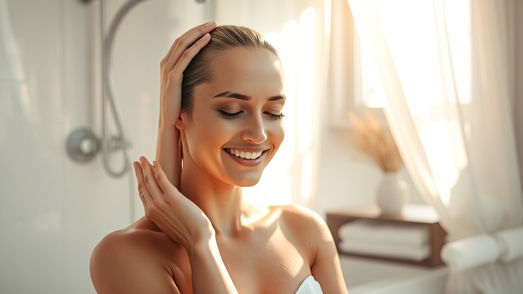 비듬 제거 추가 습관 (realistic 스타일)