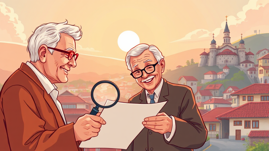 실버타운 입주 전 확인 사항 (illustration 스타일)