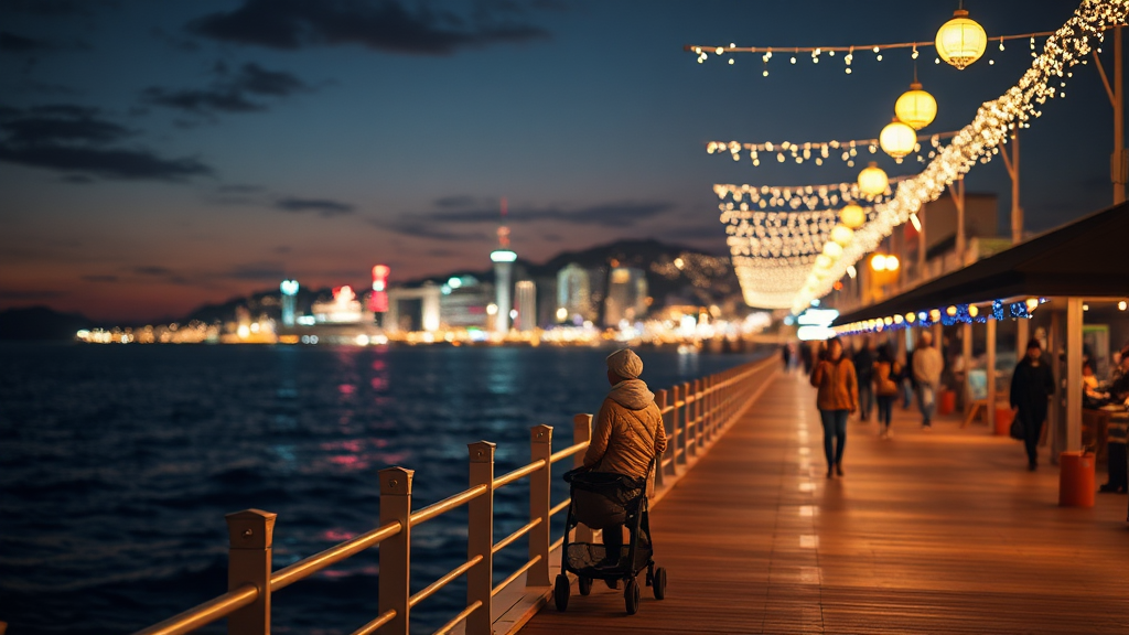 빛축제 방문 후기 & 꿀팁 (realistic 스타일)