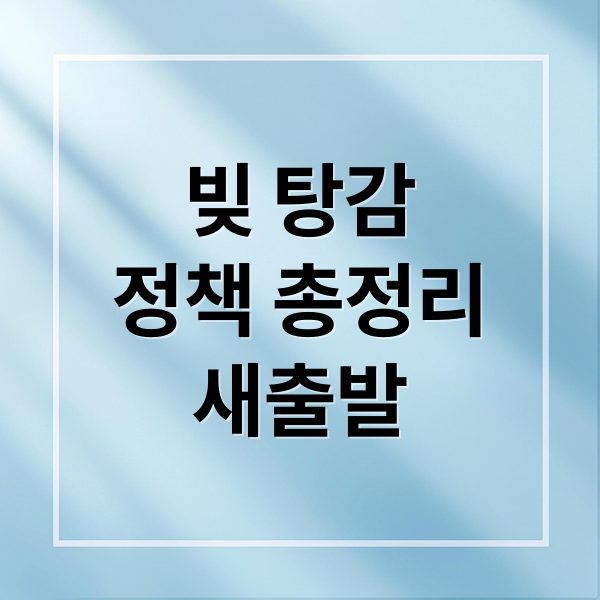 빚 탕감
정책 총정리
새출발 (빚 탕감 부실채권 관계)
