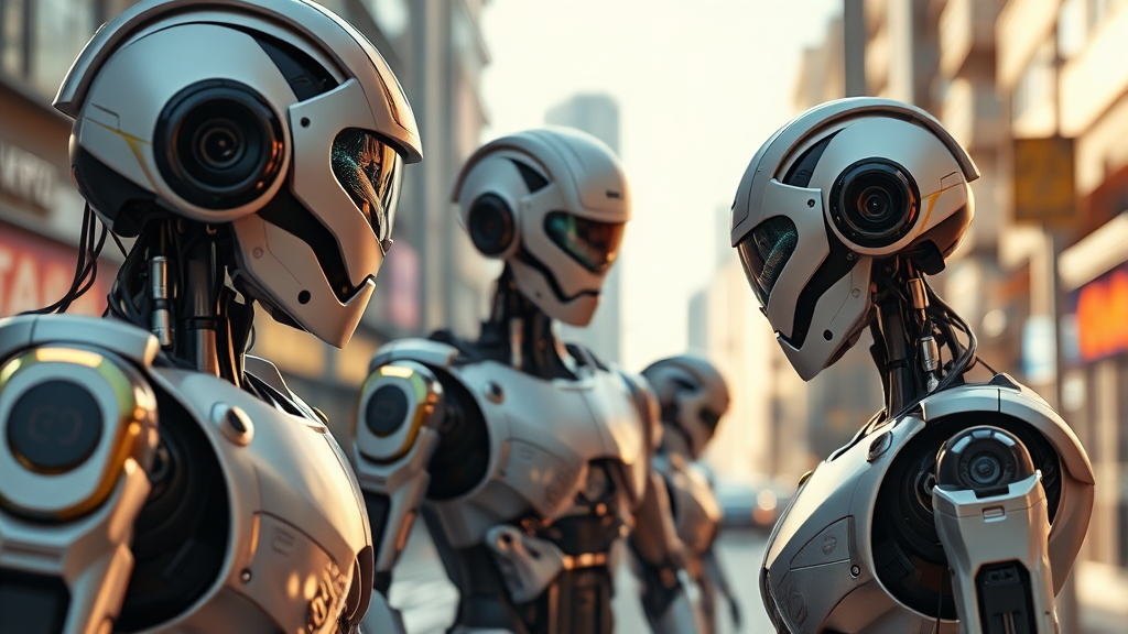 휴머노이드 로봇 기술 혁신과 투자 유망 기업 (realistic 스타일)