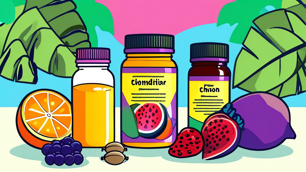 포사인 콘드로이친 섭취 시 주의사항 및 부작용 (cartoon 스타일)