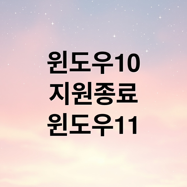 윈도우10
지원종료
윈도우11 (윈도우10 지원종료)