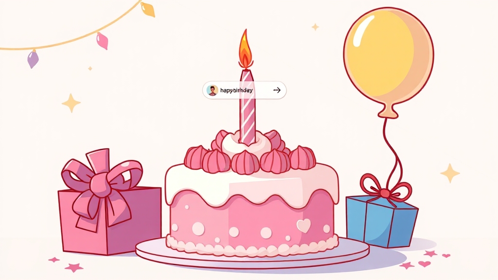 친구 생일 알림 숨기기 (illustration 스타일)