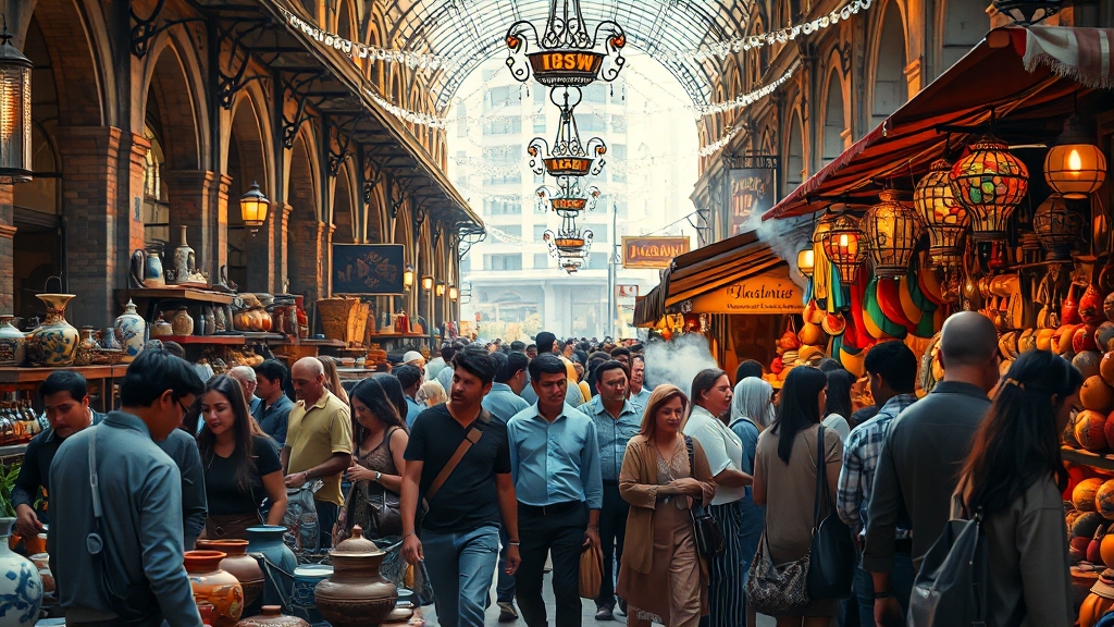 벼룩시장, 축제 정보 놓치지 마세요! (realistic 스타일)