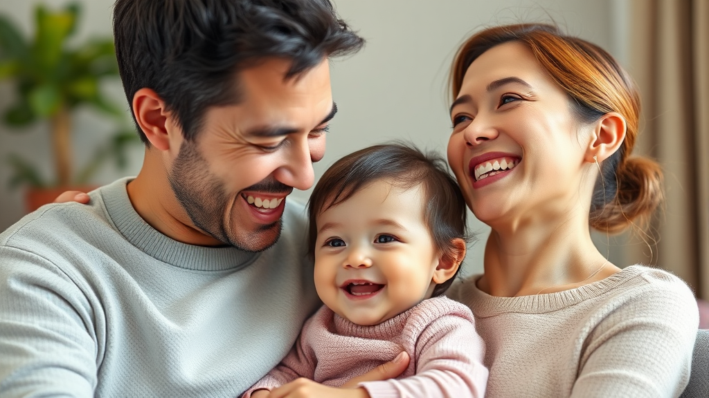 육아휴직 급여 및 지원 정책 (realistic 스타일)