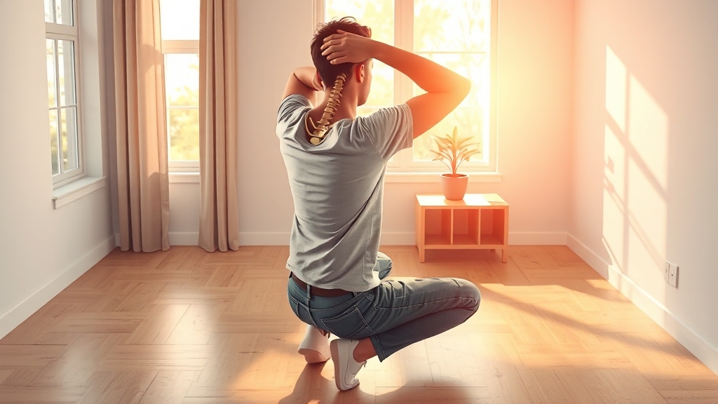 건강한 목을 위한 조언 (realistic 스타일)