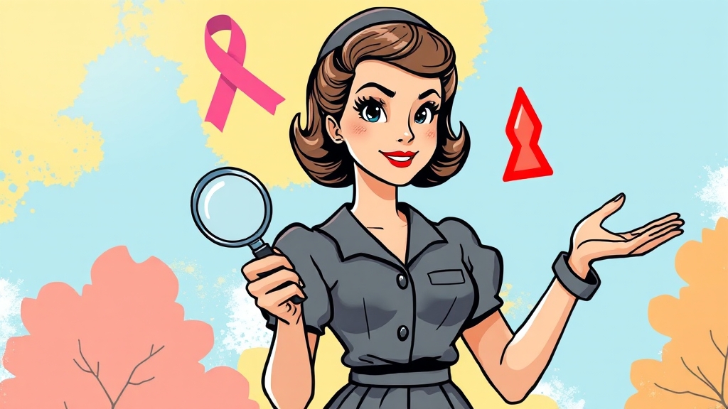 40대, 왜 건강검진이 중요할까요? (cartoon 스타일)