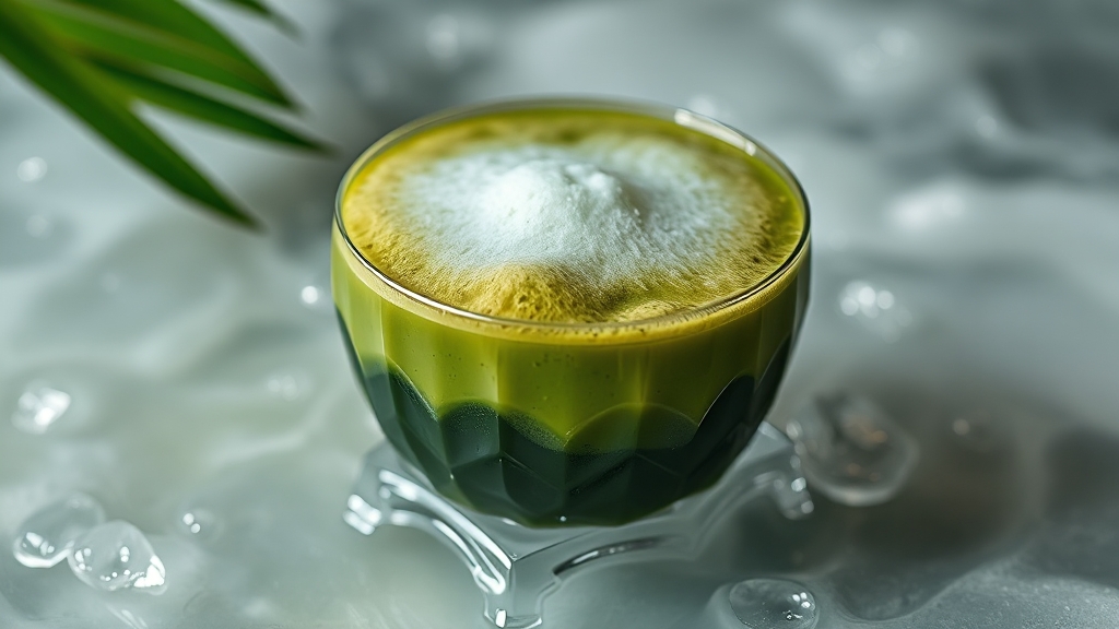 코코말차 맛과 특징 분석 (realistic 스타일)