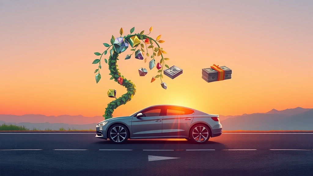 무사고 운전, 혜택을 누리세요! (illustration 스타일)