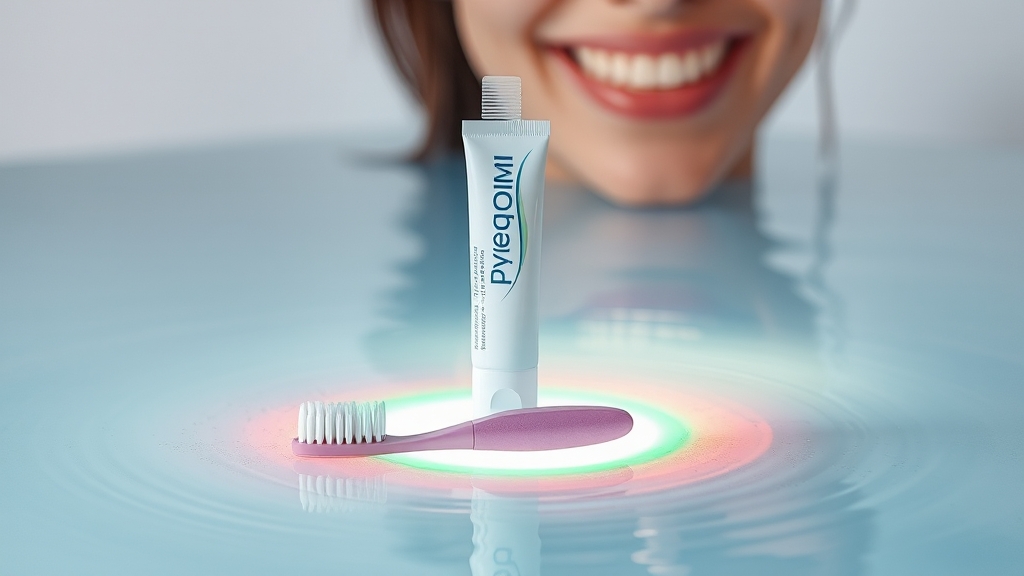 잇몸 질환 환자를 위한 치약 선택 (watercolor 스타일)