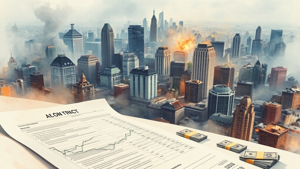 부동산 시장 변화 (watercolor 스타일)