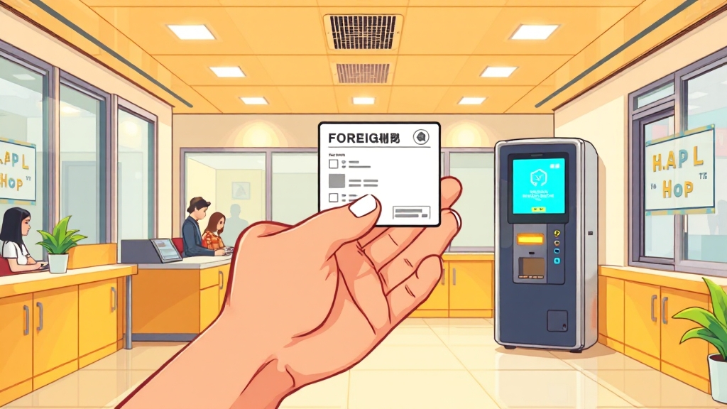 무인발급기 이용 방법 (cartoon 스타일)