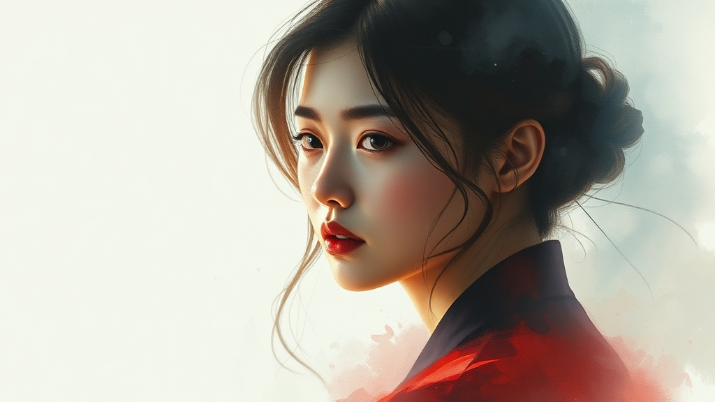 김정현 배우: ‘세이렌’ 속 치명적인 재력가 (watercolor 스타일)