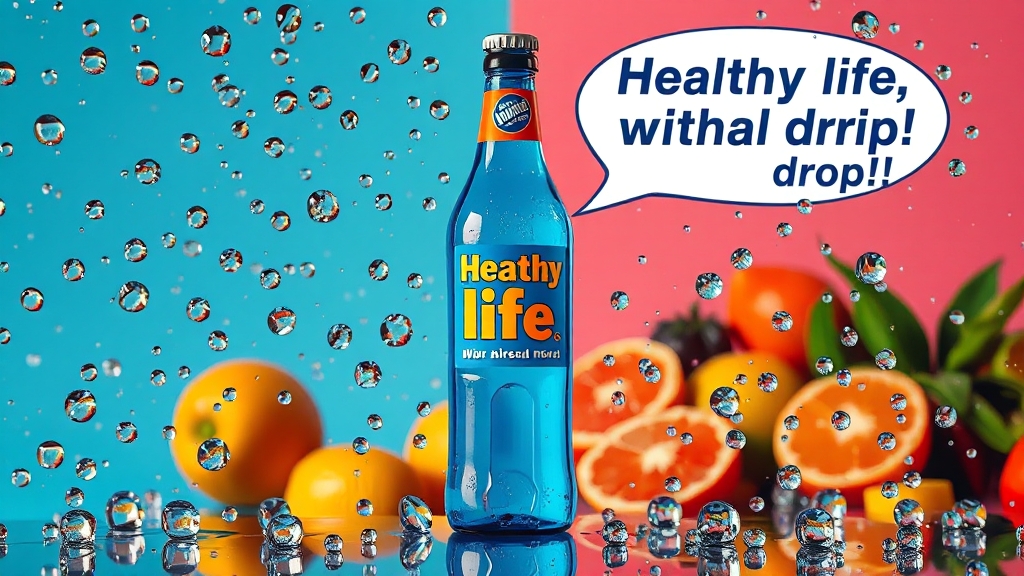 건강한 삶, 미네랄 드롭스로! (popart 스타일)