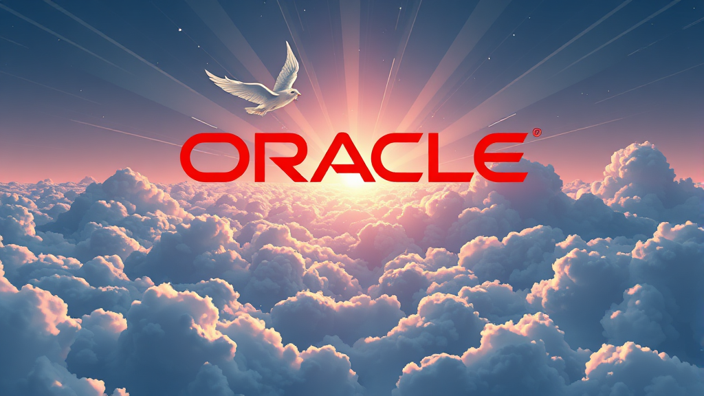 오라클의 매출 원천과 클라우드 시장 경쟁력 (illustration 스타일)