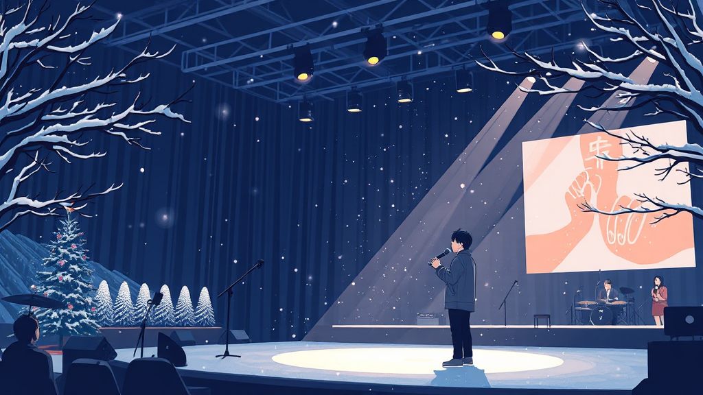 콘서트 기대 효과 및 관람 후기 (illustration 스타일)