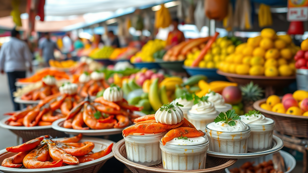 마나도 맛집 탐방 (realistic 스타일)