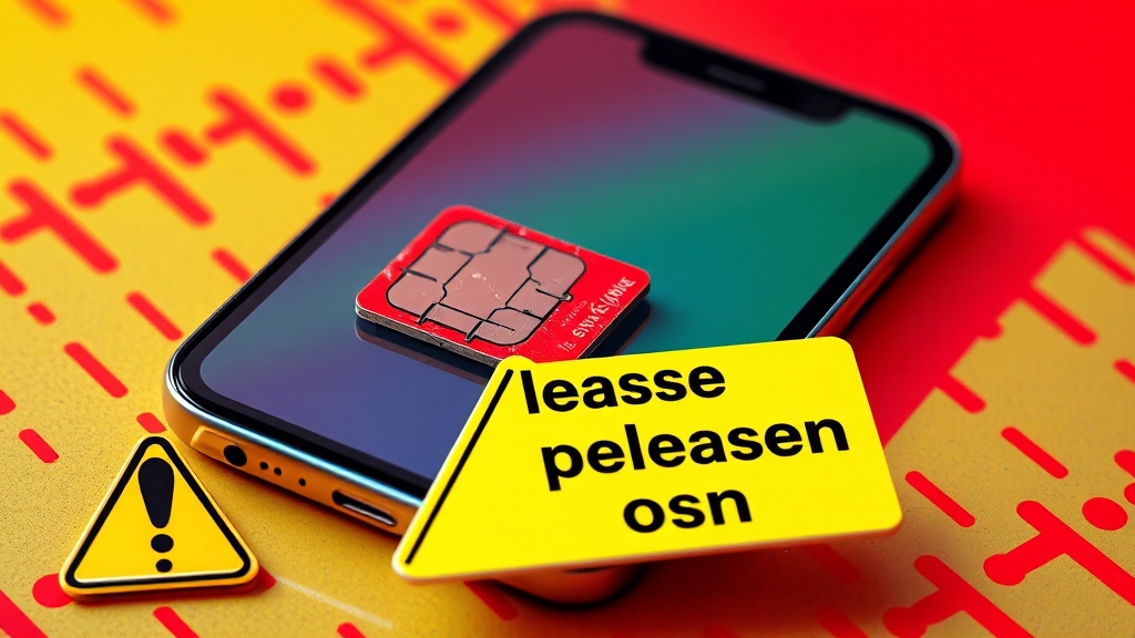 유심 인식 오류, 왜 생길까? (popart 스타일)