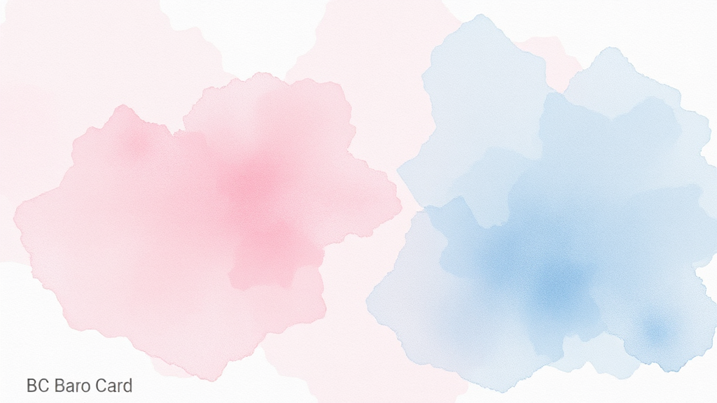 BC 바로카드, 간편 발급 (watercolor 스타일)