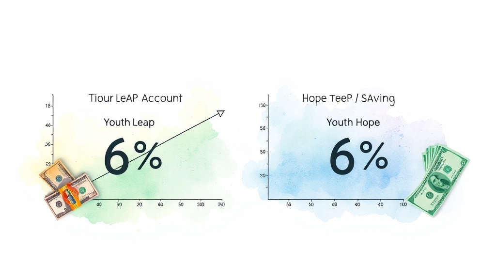 청년희망적금과 비교 분석 (watercolor 스타일)