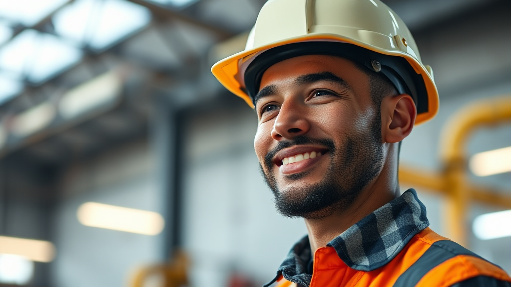 노동 환경 및 안전 규정 강화 (realistic 스타일)