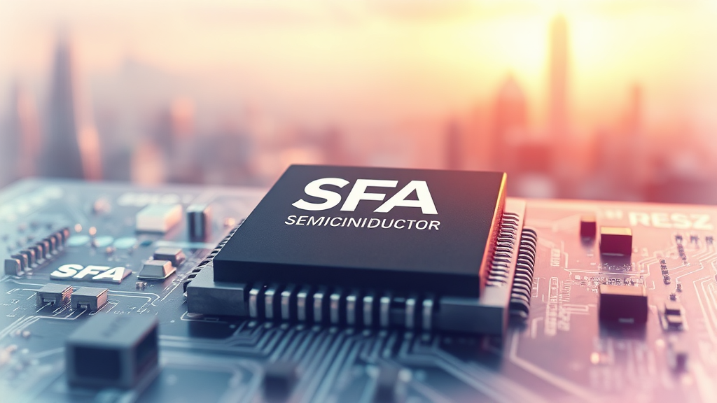 SFA반도체 관련 최신 뉴스 및 이슈 (watercolor 스타일)