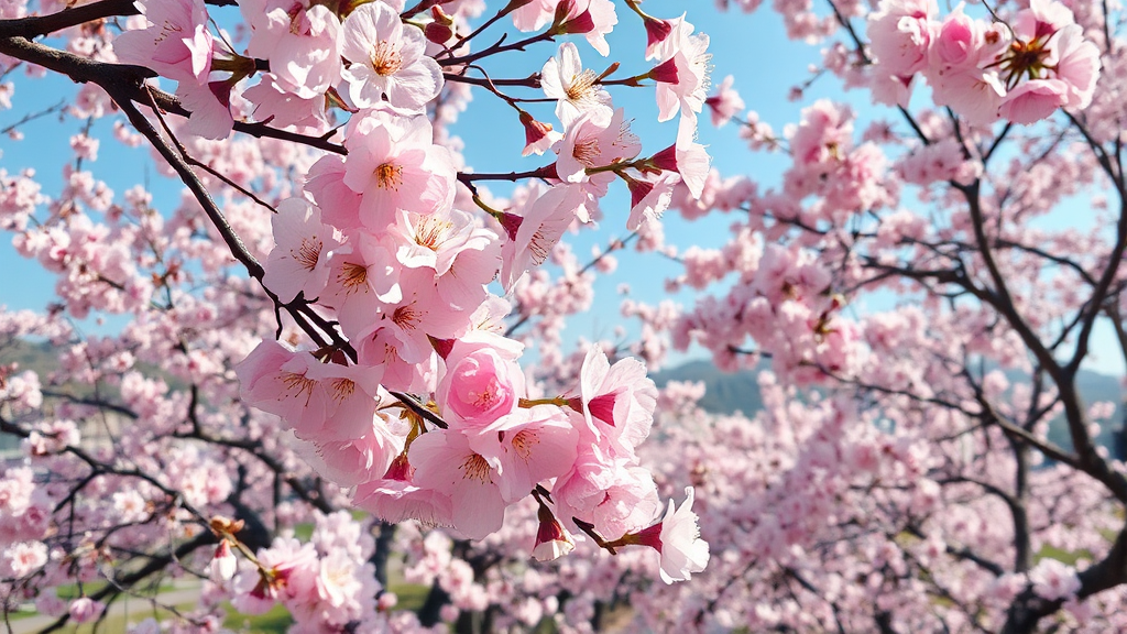 2026년 벚꽃 개화 시기 예측 (realistic 스타일)