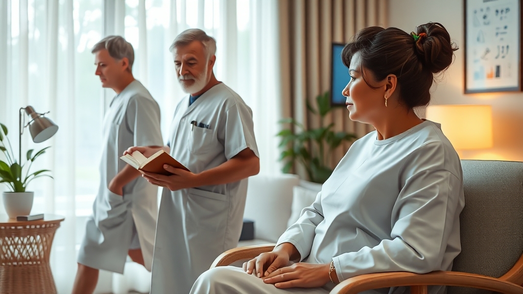 내시경 검진 후 특별 관리 (realistic 스타일)