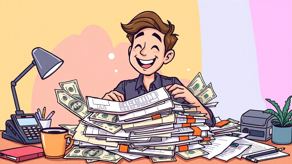 전문가 상담, 환급 극대화의 지름길! (cartoon 스타일)