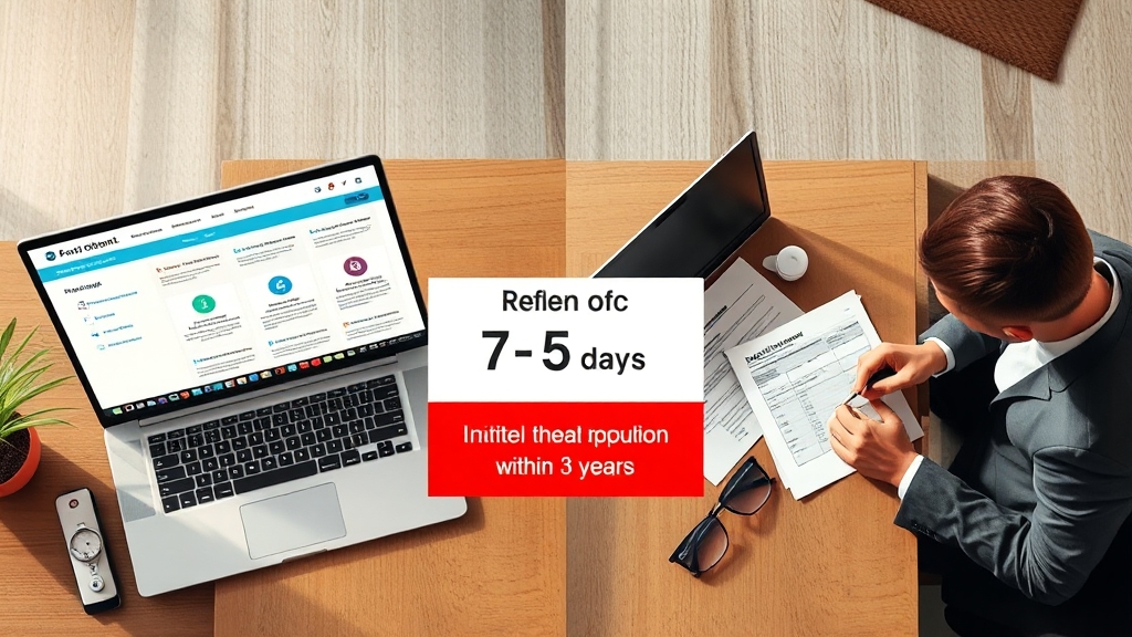 환급 신청 절차 (realistic 스타일)