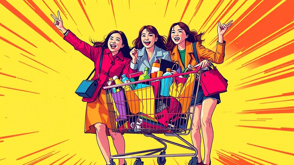 이제, 타오바오 쇼핑을 즐겨보세요! (popart 스타일)