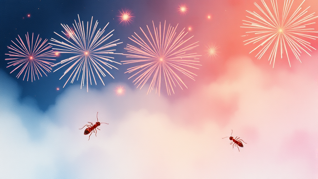 서학개미 투자 동향 (watercolor 스타일)