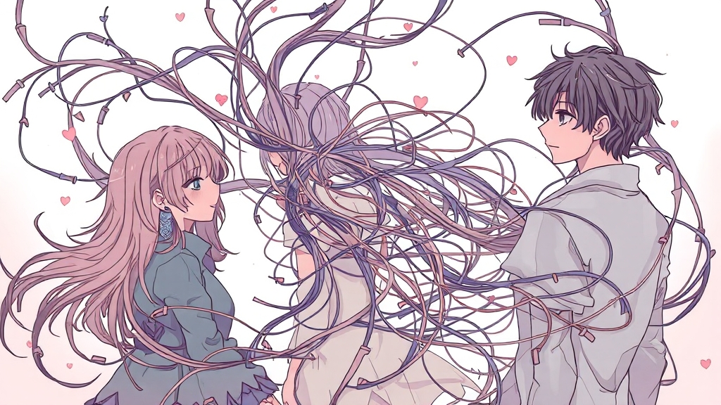 주요 등장인물 관계 분석 (illustration 스타일)