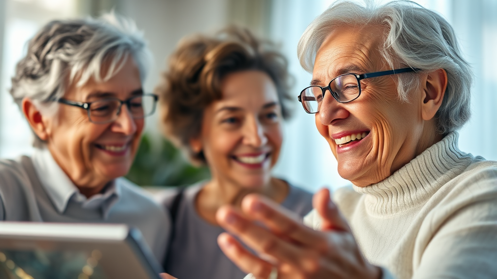 AI 기반 돌봄 강화 (realistic 스타일)