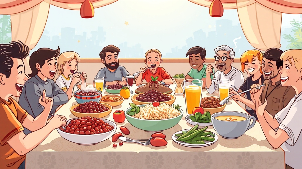 강낭콩 맛있게 즐기는 방법 (cartoon 스타일)