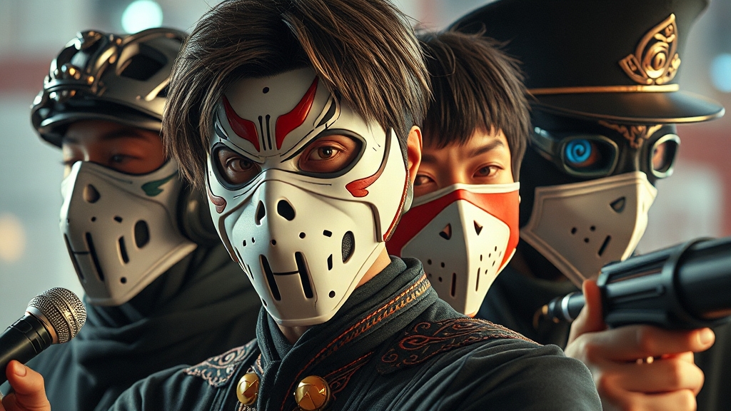 테이의 복면가왕 도전 연대기 (realistic 스타일)