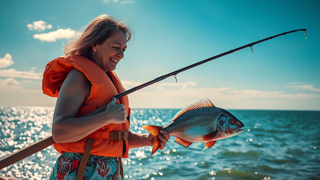 바다낚시 초보 가이드 (realistic 스타일)