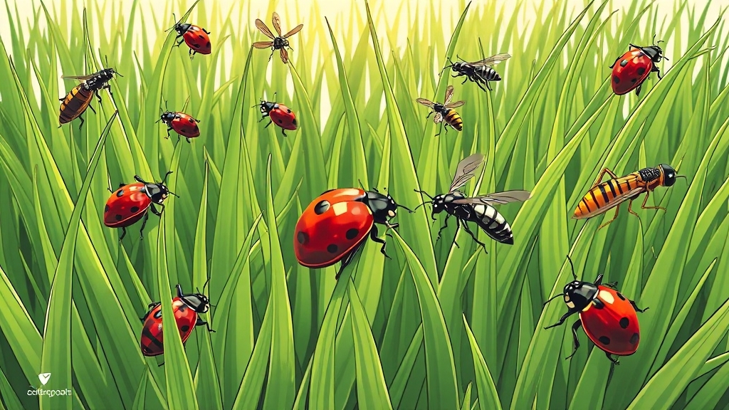 해충 종류별 맞춤 방제법 (illustration 스타일)