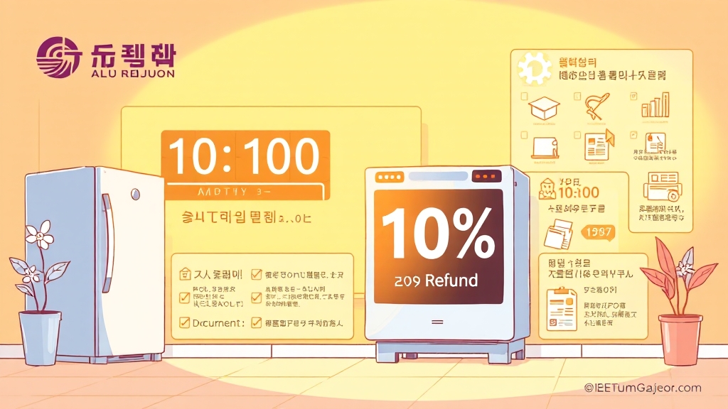 으뜸가전 환급 사업 FAQ (illustration 스타일)