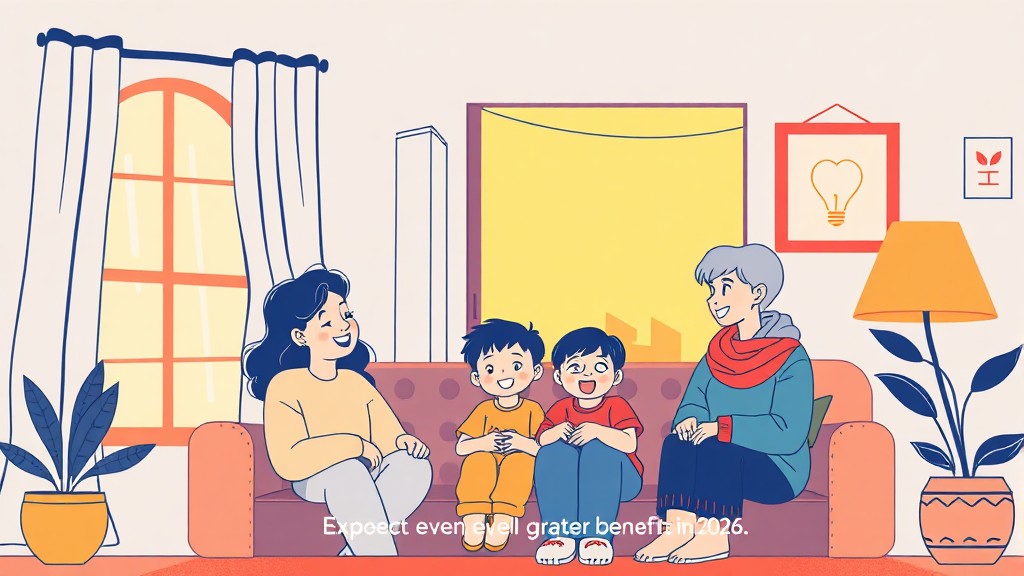 임차가구, 얼마나 지원받나요? (illustration 스타일)