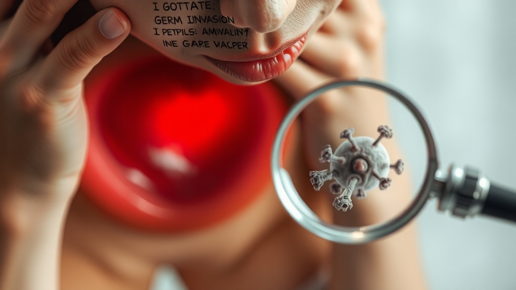 혈뇨의 주요 원인: 방광염 (realistic 스타일)