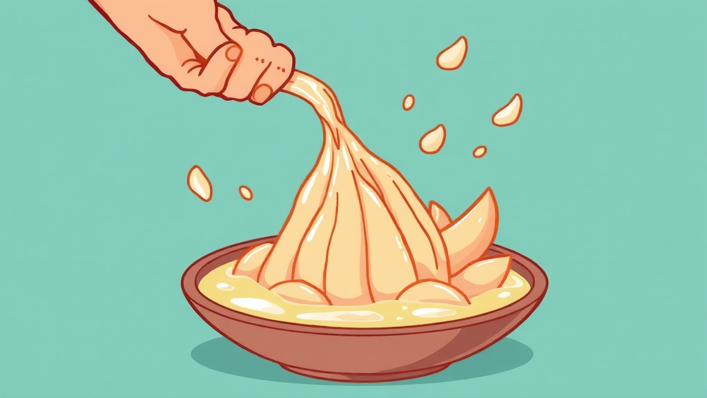 더덕 손질법, 쓴맛 제거 핵심 (cartoon 스타일)