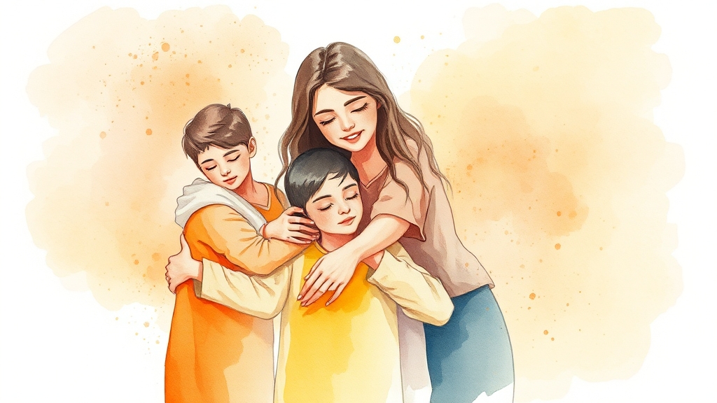 후견 종류 및 차이점 (watercolor 스타일)