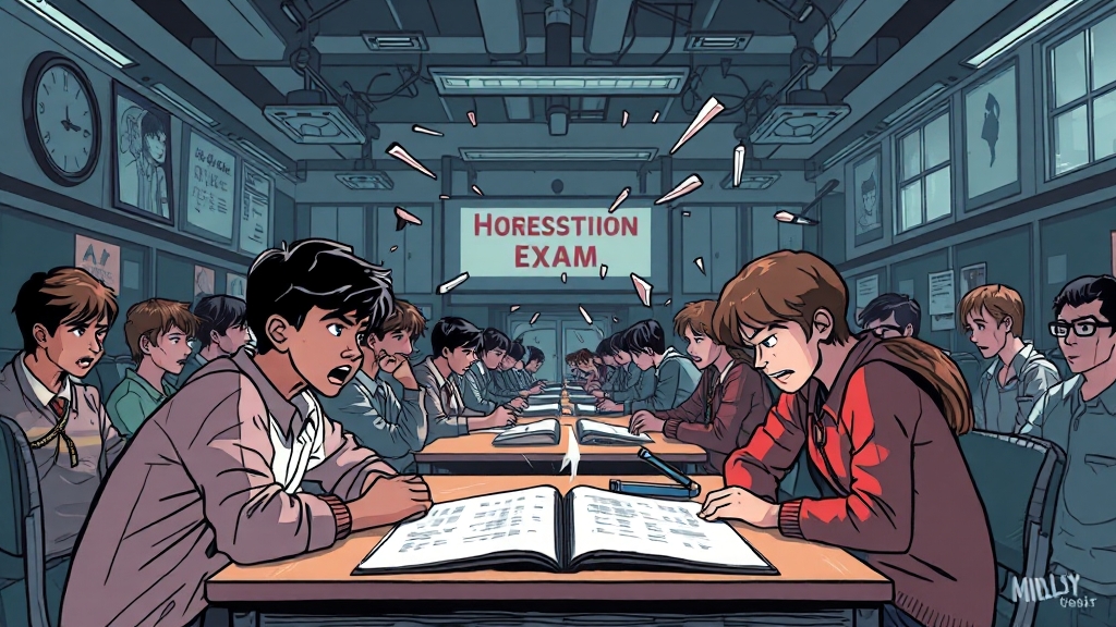 학생들의 반응 및 논란 (illustration 스타일)