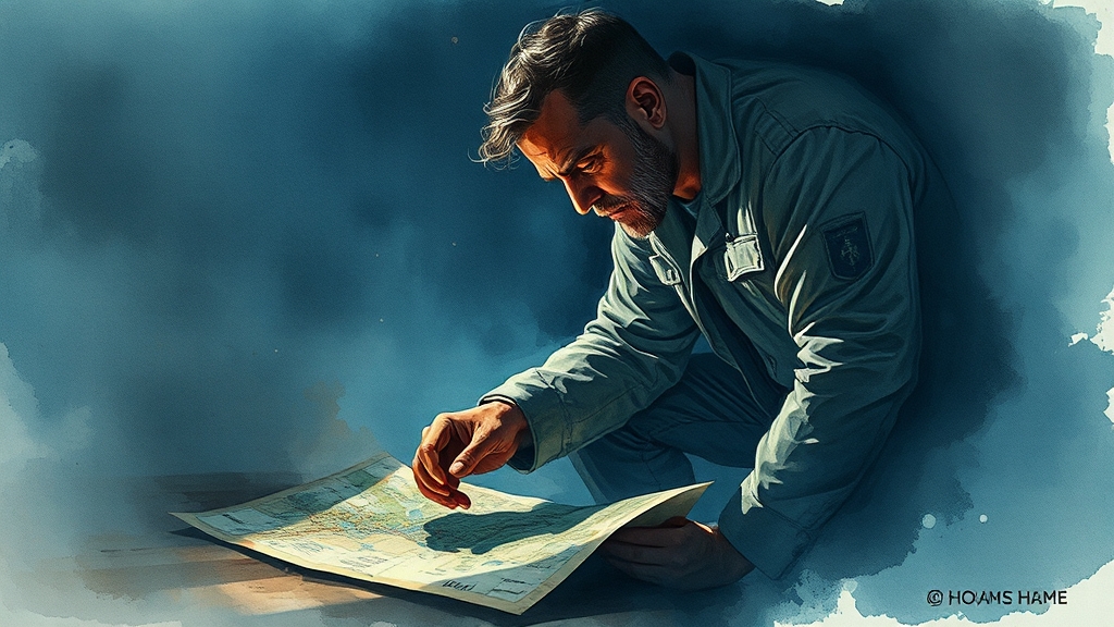 주인공의 교도소 생존 전략은? (watercolor 스타일)