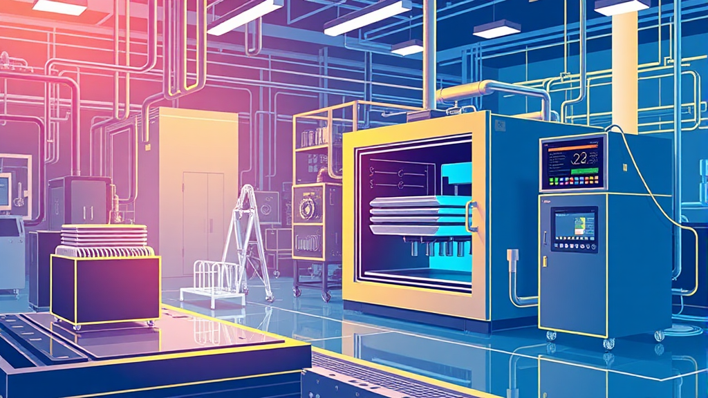 반도체 수율 극대화: 공정 장비 기술 혁신과 미래 전략 3 공정 장비 기술: 제품 생산성의 핵심 동력 (illustration 스타일)