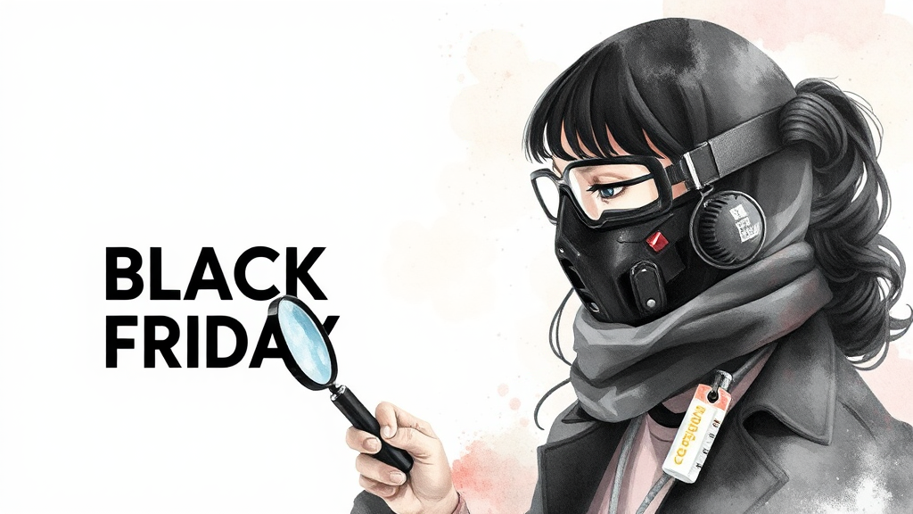 블랙프라이데이 백신 구매 시 주의사항 (watercolor 스타일)