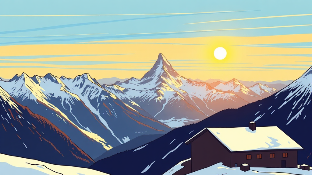 6박 8일 핵심 코스 (cartoon 스타일)