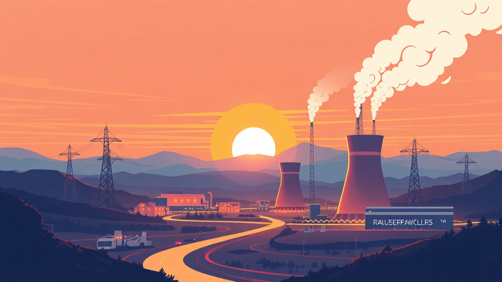 소형모듈원전(SMR) 완벽 분석: 투자 기회와 핵심 기업 총정리 4 SMR 산업, 왜 투자할 만할까요? (illustration 스타일)